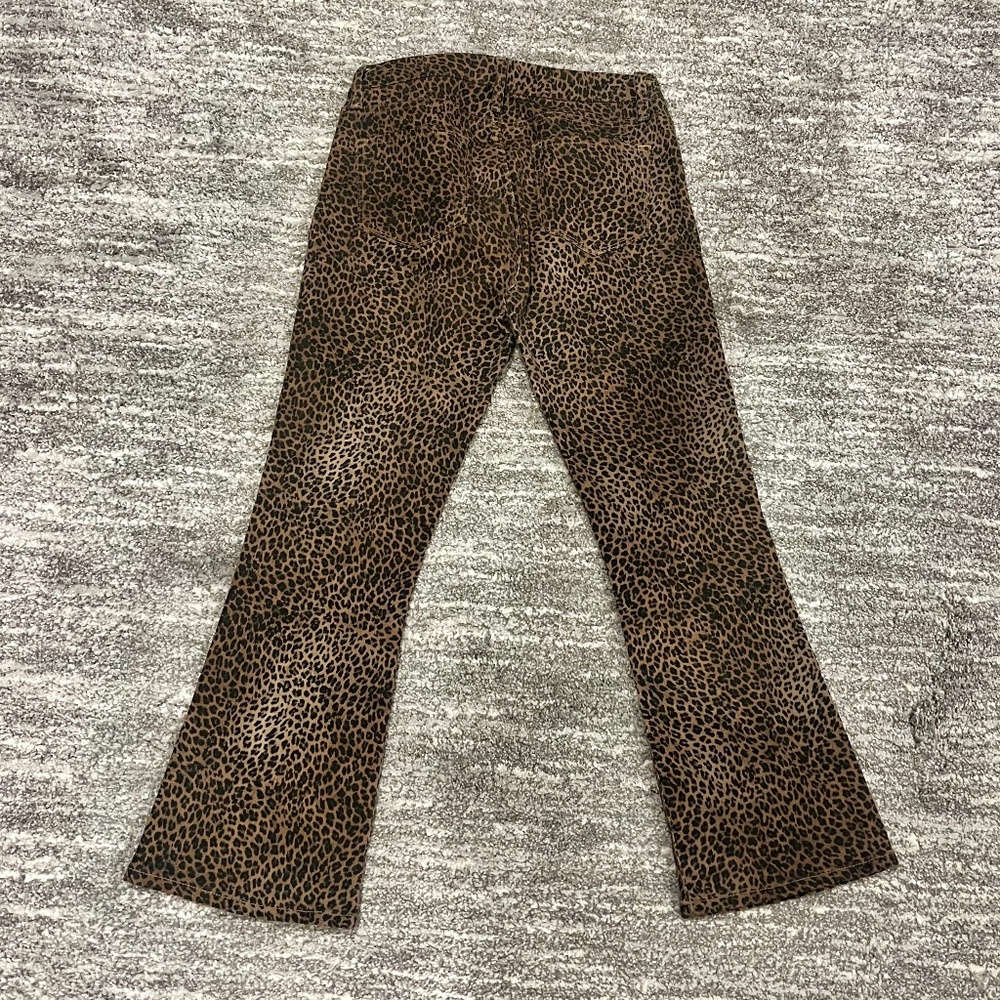 FRAME Le Crop Mini Boot Leopard Jeans Size 29 - Picture 4 of 7